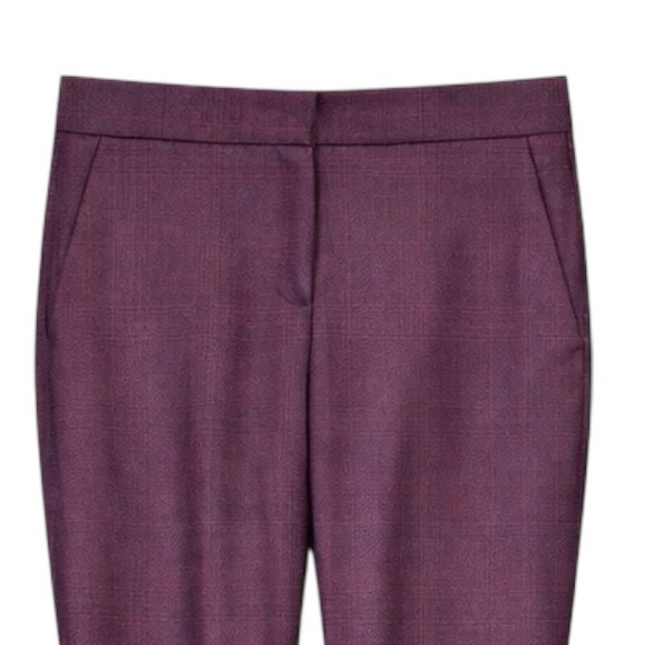 Pendleton Slim Ankle Plaid Wool Trouser Made in USA Women Size 6 TH182-11037 - Picture 4 of 9